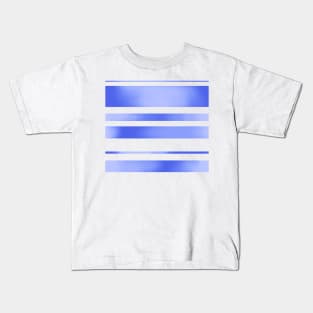 Purple Watercolour Stripes Kids T-Shirt